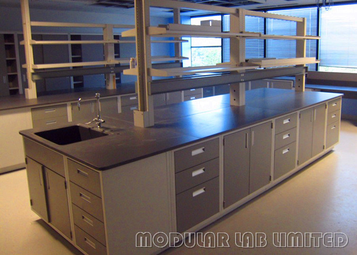 Steel Lab Systems Science Classroom Furniture Dark Grey For University