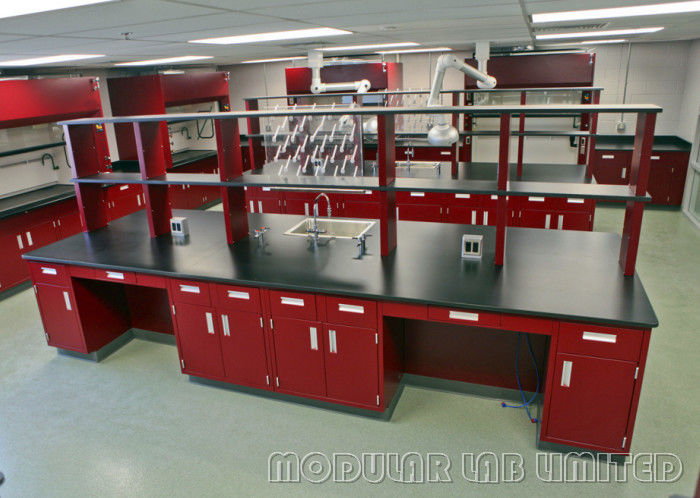 Cold Rolled Steel Structure Dental Laboratory Bench Furniture With