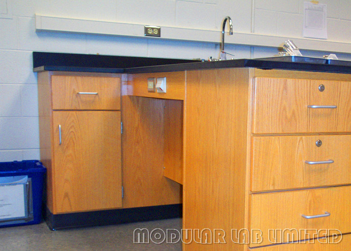 High School Science Lab Furniture With Drawer And Durable