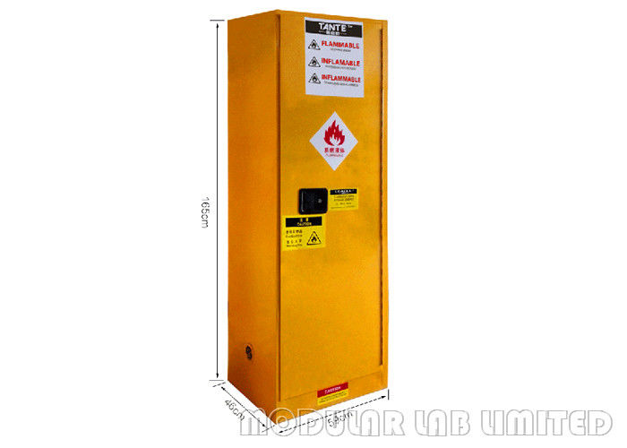 85kg Weight Yellow Flammable Cabinet Three Point Interactive