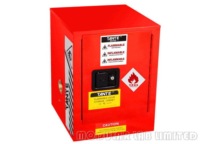 Small Size Lab Flammable Storage Cabinet 4 Gallon Single Door With