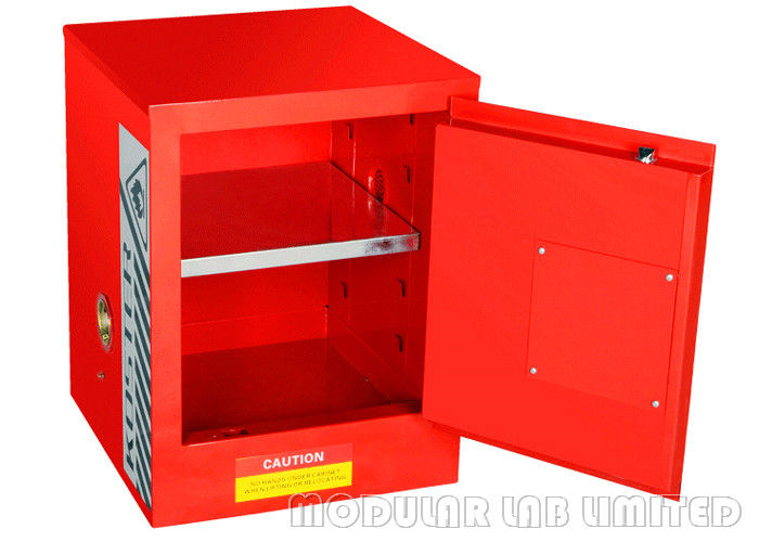 Small Size Lab Flammable Storage Cabinet 4 Gallon Single Door With