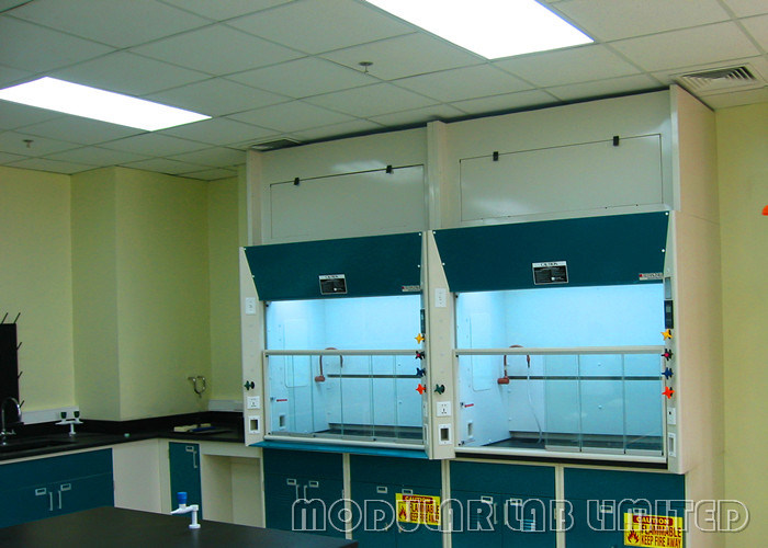 4 Meters Exhaust Duct Recirculating Fume Cupboard , High Grade Melamine