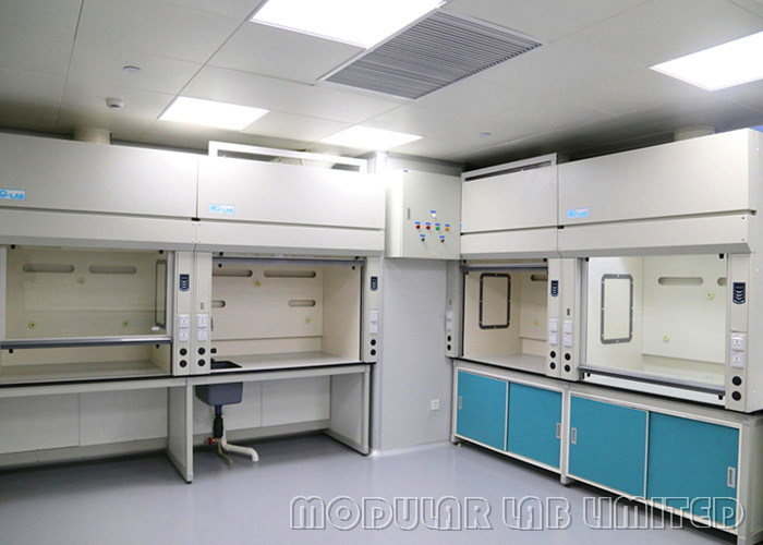 Granite Marble Tops Lab Vent Hood , 520mm Max Opening Ducted Fume Hood