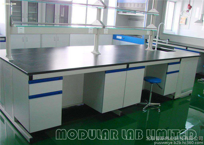 Aluminum Alloy Laboratory Work Benches Mdf Painted Steel Science