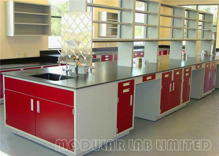 Single Way Faucet Modular Laboratory Furniture Science Lab Wall
