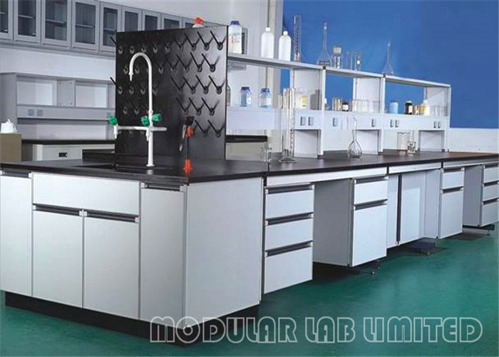 Black Phenolic Resin School Laboratory Furniture High Grade PP