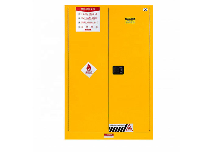 Double layer 30 gallons Flammable Safety Cabinet Cold Rolled Steel structure