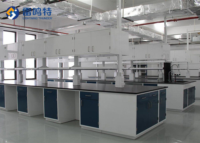 powder coating All Steel Workbench Laboratory Furniture With Sink