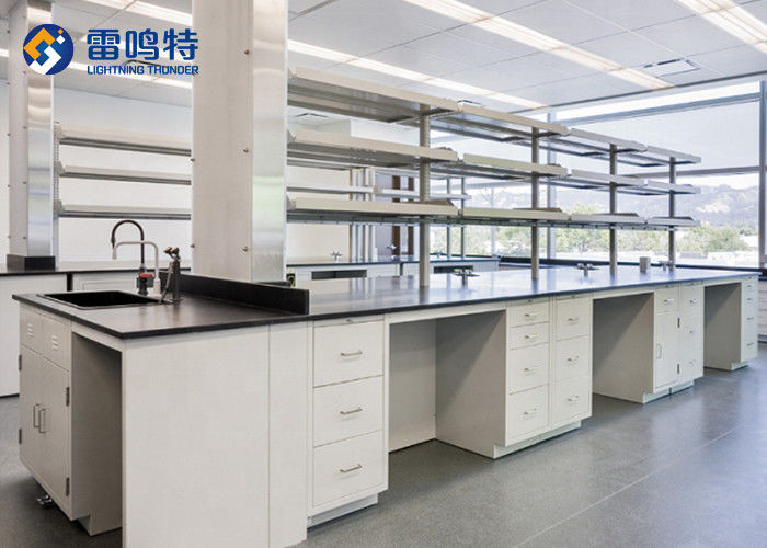 Customized Size Laboratory Counter Tops 750x850mm Laboratory Steel Workbench
