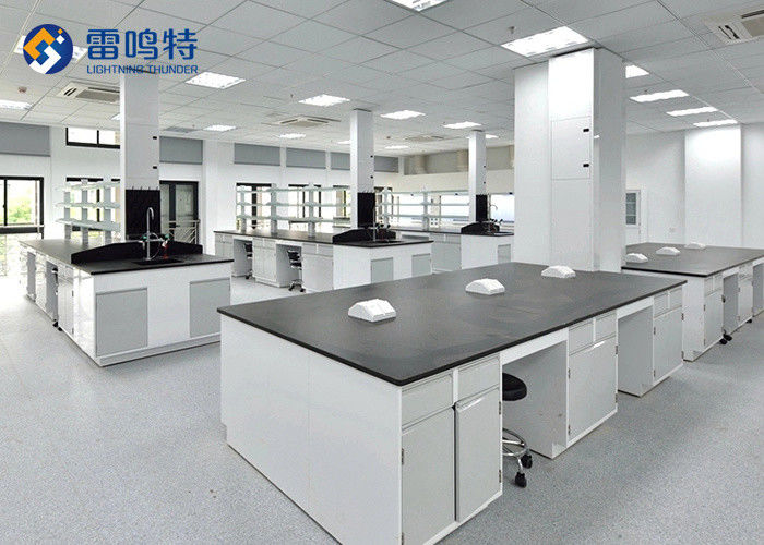 powder coating All Steel Workbench Laboratory Furniture With Sink