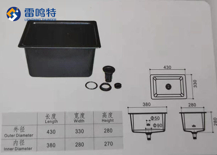 High Density Height 280mm PP Laboratory Sink No Deformation