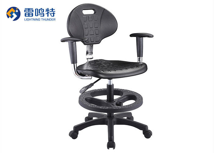 Rotatable iron ESD Lab Chair Science Lab Stool With Backrest
