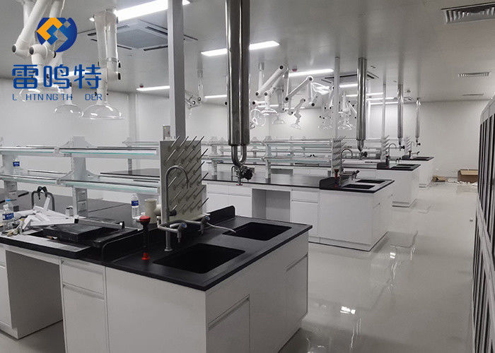 Chemical Medicine 850mm Stainless Steel Lab Workbenches Custom With Sink