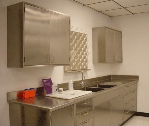 Thick 1.0cm Laboratory Counter Tops with 304 stainless steel plate