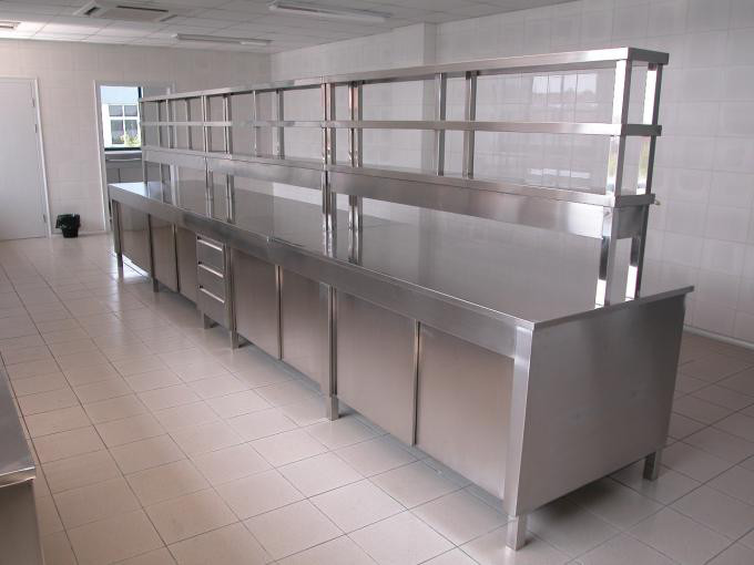 Thick 1.0cm Laboratory Counter Tops with 304 stainless steel plate