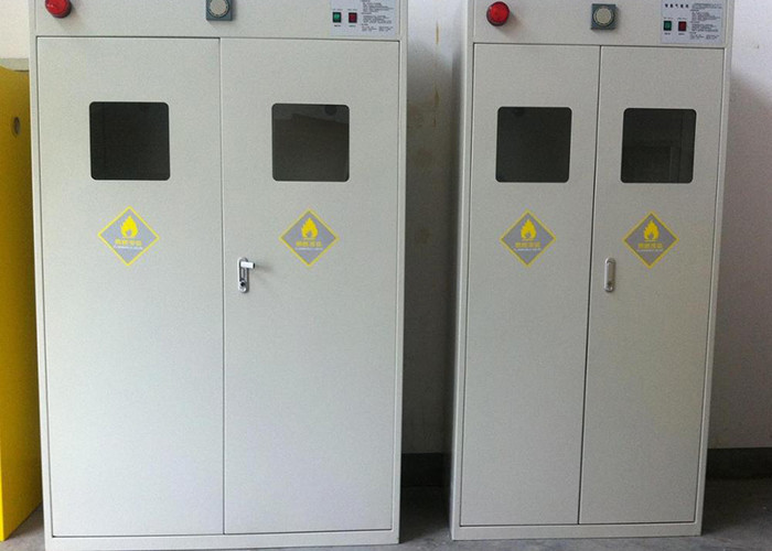 Laboratory ISO Vertical Gas Cylinder Cabinet with Air Leak Alarm System