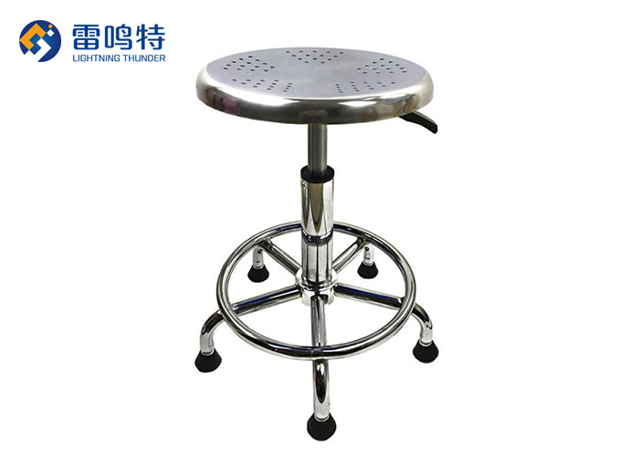 silver eSD metal Laboratory Stool Chair Stainless Steel Lab Stool