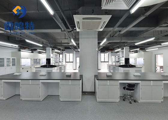 Steel Microbiological Laboratory Work Benches Epoxy Powder Coating
